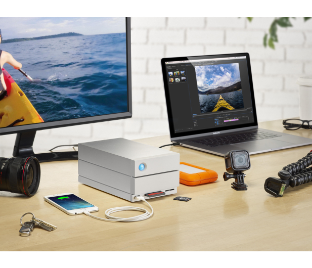 LaCie 2big Dock 16TB Thunderbolt 3 Biały - 402500 - zdjęcie 4